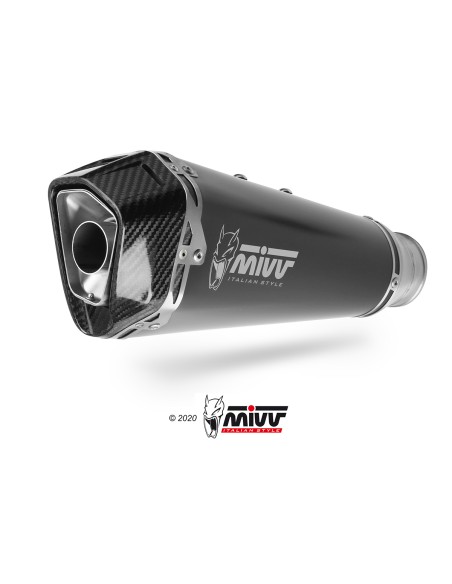 Mivv Escape Completo 1x1 DELTA RACE BLACK APRILIA RS 125 / TUONO 125 2025-26