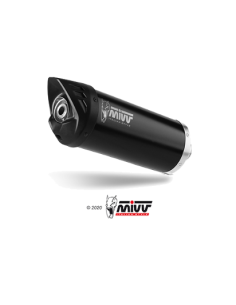 Mivv Slip-On 2x1 OVAL BLACK con Tapa de Carbono Ducati Multistrada V4 / V4S 2025-26