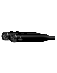 Mivv 2 Slip-On HR-1 Black con Tapa de Aluminio Harley Davidson Road Glide / King / Street 2017-26