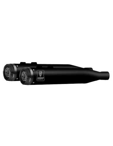 Mivv 2 Slip-On HR-1 Black con Tapa de Aluminio Harley Davidson Road Glide / King / Street 2017-26