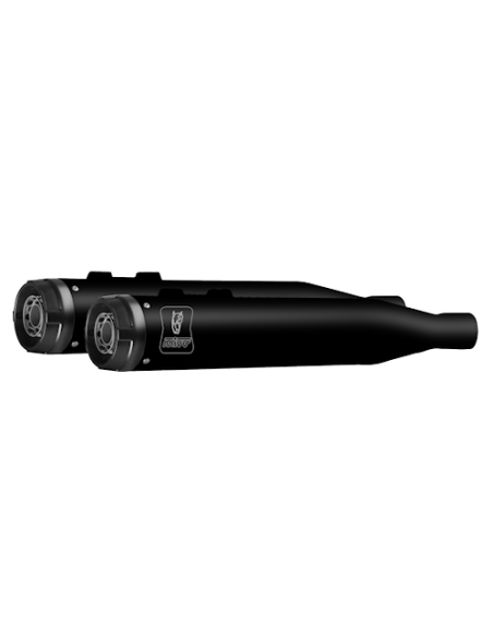 Mivv 2 Slip-On HR-1 Black con Tapa de Aluminio Harley Davidson Road Glide / King / Street 2017-26