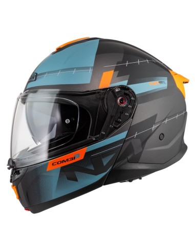 CASCO NZI COMBI 3 DUO UN/ECE R.22.06 METRIC ANTRACITE&BLUE MATT