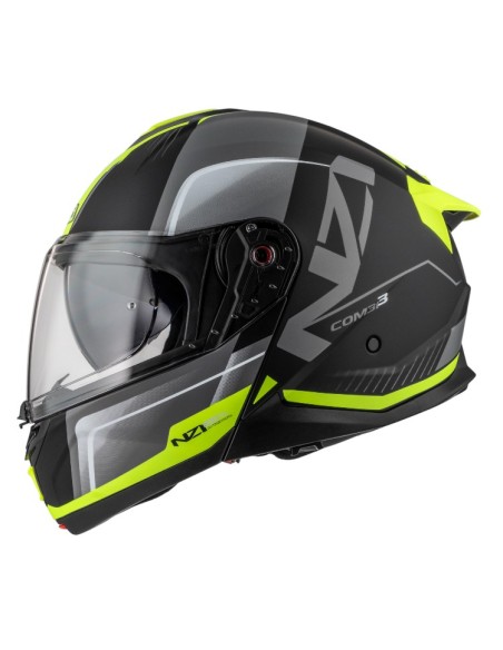 CASCO NZI COMBI 3 DUO UN/ECE R.22.06 ORBE BLACK&ANTRACITE&YELLOW MATT