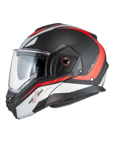 CASCO NZI FASTBACK DUO UN/ECE R.22.06 SUMMUM BLACK&RED MATT