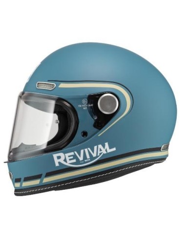 CASCO NZI REVIVAL UN/ECE R.22.06 PROFILO SKYBLUE&BLACK MATT