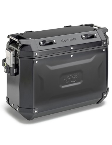 MALETA KAPPA MKCAM-SIDE 37L K' VOYAGER ALUMINIO BLACK LINE SX Monokey Cam Side System