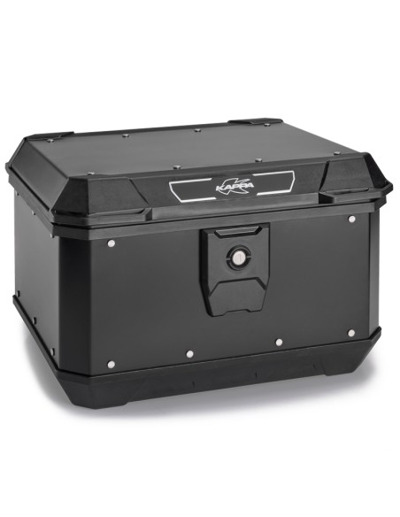 MALETA KAPPA ML 40LTS K´METROBOX ALUMINIO NEGRO Monolock