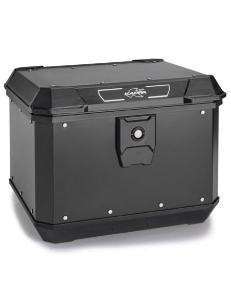 MALETA KAPPA ML 50LTS K´METROBOX ALUMINIO NEGRO Monolock
