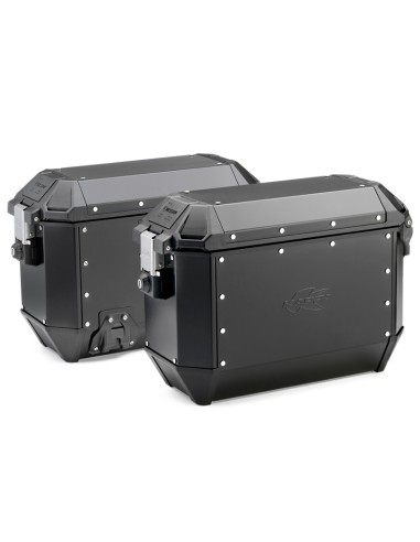 MALETAS KAPPA LATERALES MK 36LTS  KMS36/K-MISSION BLACK L (2UNI) MONOKEY