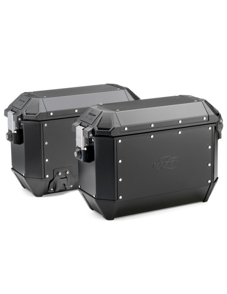 MALETAS KAPPA LATERALES MK 36LTS  KMS36/K-MISSION BLACK L (2UNI) MONOKEY