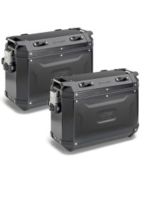 MALETAS KAPPA MKCAM-SIDE 37L K' VOYAGER ALUMINIO BLACK LINE Monokey Cam Side System