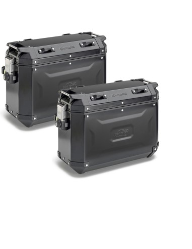 MALETAS KAPPA MKCAM-SIDE 37L K' VOYAGER ALUMINIO BLACK LINE Monokey Cam Side System