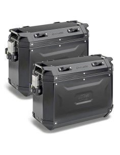 MALETAS KAPPA MKCAM-SIDE 48L K' VOYAGER ALUMINIO BLACK LINE Monokey Cam Side System