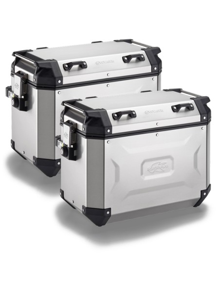 MALETAS KAPPA MKCAM-SIDE 48L K' VOYAGER ALUMINIO NATURAL Monokey Cam Side System