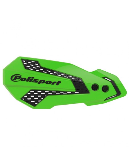 PARAMANOS POLISPORT MX FLOW KAWASAKI KX 250 F (20-22) VERDE-NEGRO