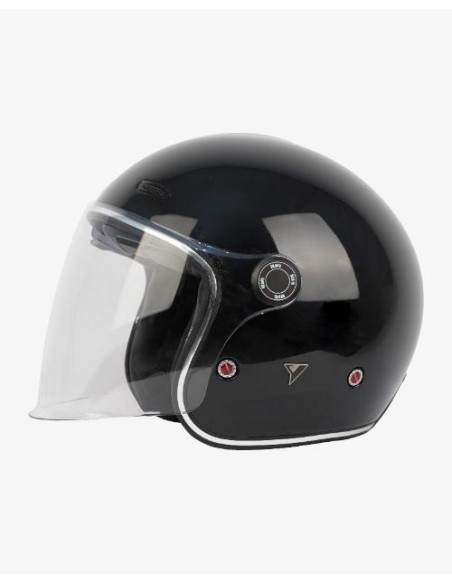 Casco BY City METROPOLITAN BLACK SHINY