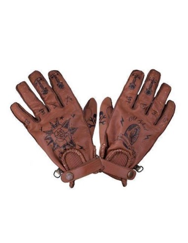 Guantes By City SECOND SKIN MAN TATTOO II BROWN