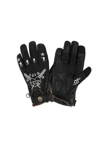 Guantes By City SECOND SKIN MAN TATTOO II BLACK
