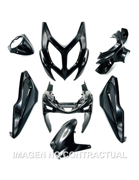 KIT PLASTICOS HERT YAMAHA AEROX NEGRO BRILLO
