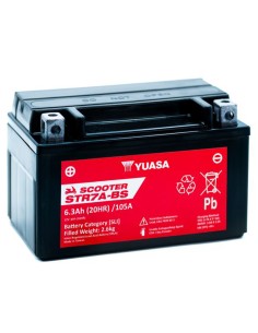 BATERIA YUASA STR7A-BS-CP SIN MANTENIMIENTO SCOOTER RANGE