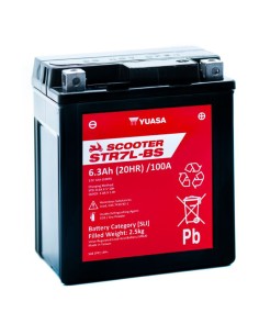 BATERIA YUASA STR7L-BS-CP SIN MANTENIMIENTO SCOOTER RANGE