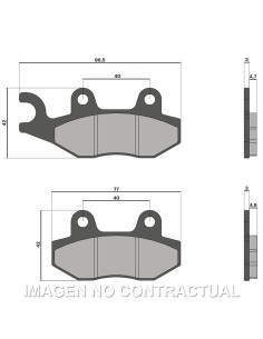 PASTILLAS FRENO MALOSSI BRAKE PADS APRILIA RS 125