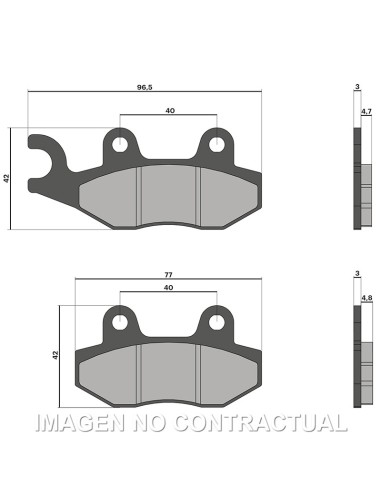 PASTILLAS FRENO MALOSSI BRAKE PADS APRILIA RS 125