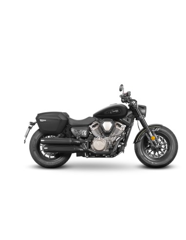 Fijaciones para montar maletas laterales a la moto.