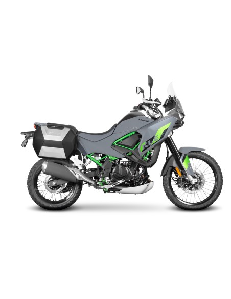 Fijaciones para montar maletas laterales a la moto.