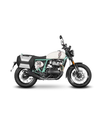 Fijaciones para montar maletas laterales a la moto.