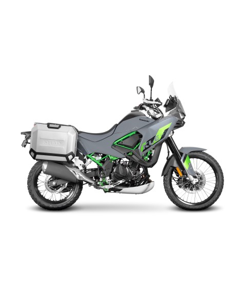 Fijaciones para montar maletas laterales a la moto.