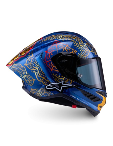 Casco Supertech R10 Martinator Thai Edición Limitada Blue Black Red Gold Glossy