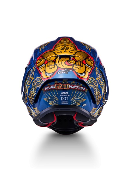 Casco Supertech R10 Martinator Thai Edición Limitada Blue Black Red Gold Glossy