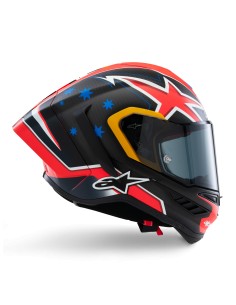 Casco Supertech R10 Miller Edición Limitada Carbon Red Matt