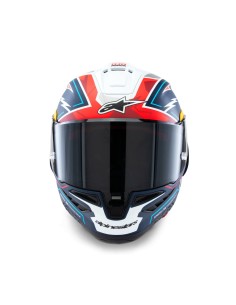 Casco Supertech R10 Acosta Edición Limitada Blue Red White Matt 2