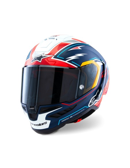 Casco Supertech R10 Acosta Edición Limitada Blue Red White Matt