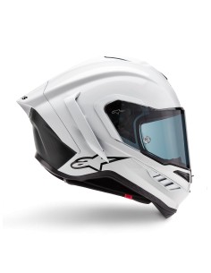 Casco Supertech R10 Solid White Glossy Black Matte