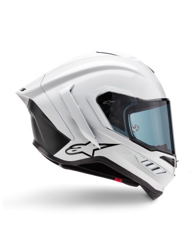 Casco Supertech R10 Solid White Glossy Black Matte