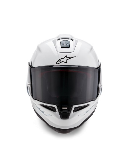 Casco Supertech R10 Solid White Glossy Black Matte
