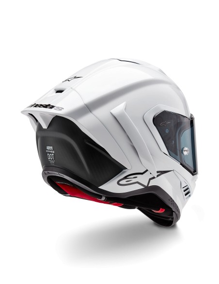 Casco Supertech R10 Solid White Glossy Black Matte