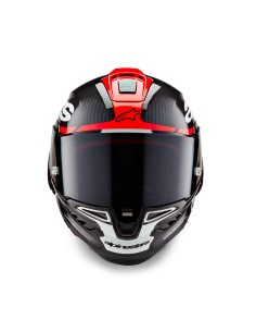 Casco Supertech R10 Element Black Carbon Bright Red White Glossy 2