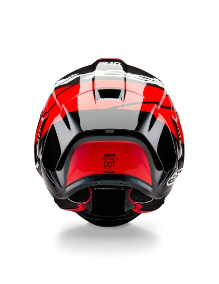 Casco Supertech R10 Element Black Carbon Bright Red White Glossy