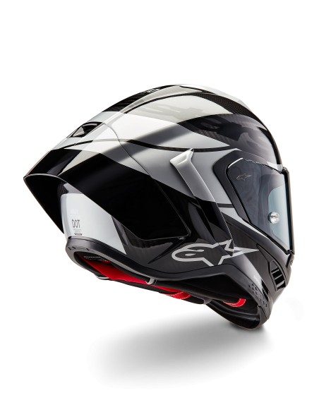 Casco Supertech R10 Element Black Carbon Silver Black Glossy