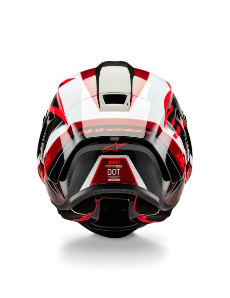 Casco Supertech R10 Team Black Carb Red White Glossy