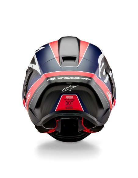 Casco Supertech R10 Team Black Carbon Red Fluo Blue Matte