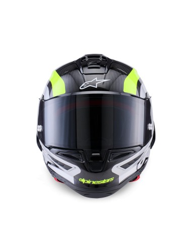 Casco Supertech R10 Arius Black Silver Yellow Fluo Glossy