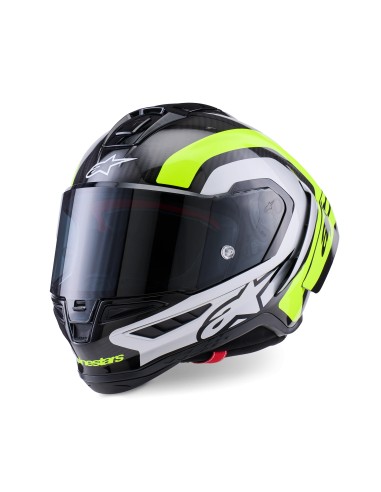 Casco Supertech R10 Arius Black Silver Yellow Fluo Glossy