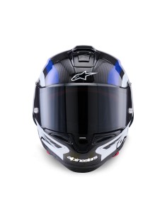 Casco Supertech R10 Arius Black White Blue Glossy 2