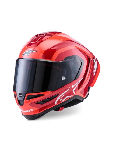 Casco Supertech R10 Arius Black White Double Red Glossy