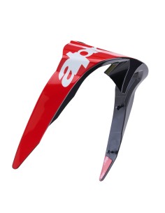 Alerón Standard Supertech R10 Arius Black White Double Red Glossy